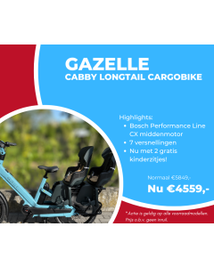 Aanbieding Gazelle Cabby Longtail cargobike
