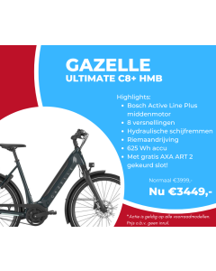 Aanbieding Gazelle Ultimate C8+ HMB lage instap