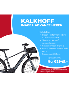 Kalkhoff IMAGE 5+ ADVANCE XL Heren 60 cm Diamondblack Glossy