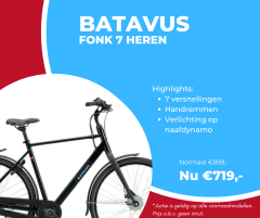 Aanbieding Batavus Fonk 7 heren