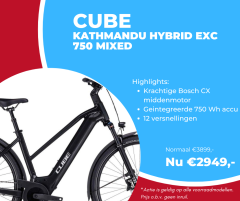 Aanbieding Cube KATHMANDU HYBRID EXC 750 Mixed