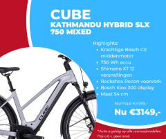 Aanbieding Cube Kathmandu Hybrid SLX 750 Mixed