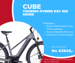 Aanbieding Cube Touring Hybrid EXC 625 Mixed