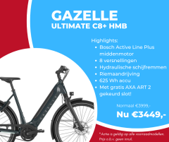 Aanbieding Gazelle Ultimate C8+ HMB lage instap