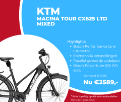 Aanbieding KTM Macina Tour CX625 LTD mixed ebike