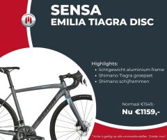 Aanbieding Sensa Emilia Tiagra Disc racefiets voor dames